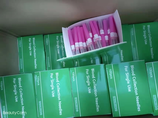 Kim lấy máu dùng một lần màu hồng màu xanh lá cây xanh vô trùng 18g-23G