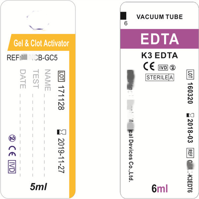 50-60mic PRP Ống máu Nhãn Nhãn dán nhãn y tế 10000 cái / cuộn