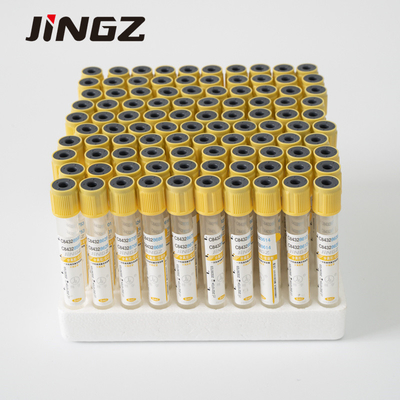 Ống kích hoạt khe gel chân không 6ml nắp vàng 13 * 100mm Sử dụng một lần