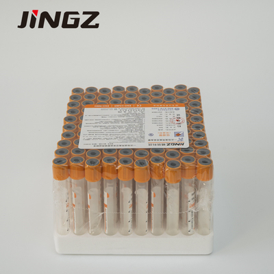 2-10ml Ống lấy mẫu máu Ống huyết thanh Clot Actiavtor Orange Vacuum