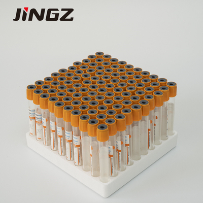 2-10ml Ống lấy mẫu máu Ống huyết thanh Clot Actiavtor Orange Vacuum