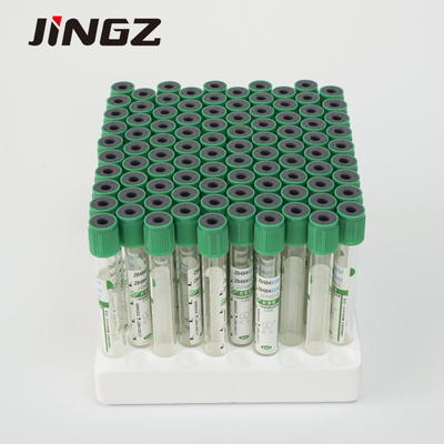 Ống chân không lấy mẫu máu bằng ống lithium Heparin màu xanh lá cây dùng một lần