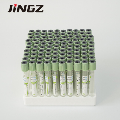 Ống 13 * 75mm natri Heparin màu xanh lá cây trên cùng