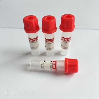 Không có chất phụ gia ống nhỏ màu đỏ 0,5 ml ống thu máu trẻ em
