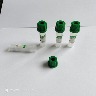 8 * 45mm Lithium Heparin Mini ống xanh Micro không chân không ống với ống