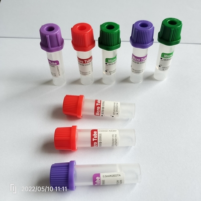 Không có chất phụ gia ống nhỏ màu đỏ 0,5 ml ống thu máu trẻ em