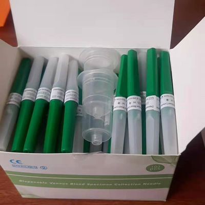 Màu xanh lá cây 21G * 1 1/2 &quot;Kim lấy máu đa mẫu kim tiêm