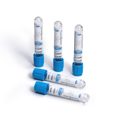 CE phê duyệt ống đông Natri Citrate xanh Blue Top Glass / pet