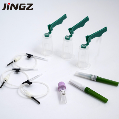 An toàn Loại bút 21G Lấy máu Kim Màu xanh lá cây Flashback Vacuum kim