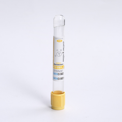Đường ống kích hoạt đông máu Gel y tế thủy tinh / PET Vauum ống thu máu 2ml-10ml