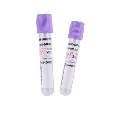 Được CE phê duyệt Ống K2 EDTA Ống lấy máu chân không dùng một lần Ống 13 * 75mm