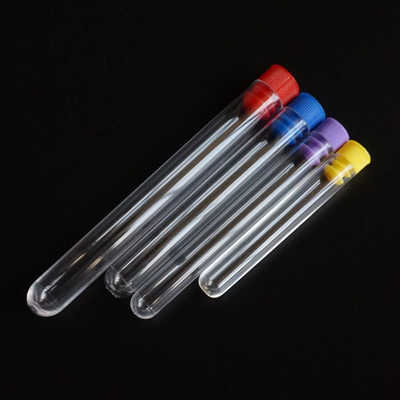 Ống nghiệm nhựa trong suốt Ống lấy máu trong phòng thí nghiệm 13 * 75mm 16 * 100mm