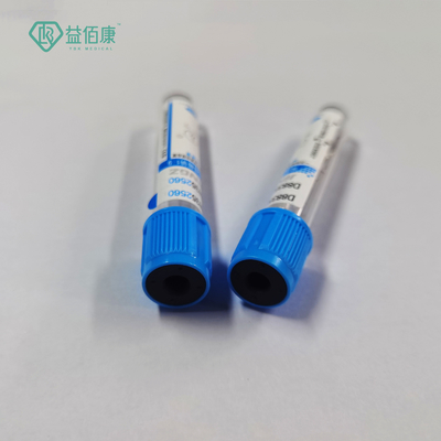 Thử nghiệm trong phòng thí nghiệm Sodium Citrate Thuốc hút bụi lấy máu PT Tube với đầu màu xanh