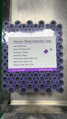 Bộ sưu tập máu Vacuum Nhà sản xuất ống EDTA Ống PET thủy tinh 0,5-10ml