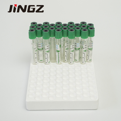 13 * 75mm Green Top Lithium Heparin Tube 4 Ml Blood Tube cho các xét nghiệm sinh hóa
