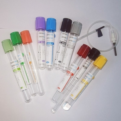 Các ống lấy mẫu máu chân không có màu đỏ vàng xanh lục xanh đen tím