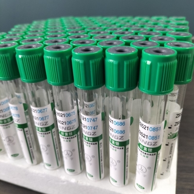 Vacuum Xét nghiệm máu Vial Lithium Heparin Tube OEM Label 100pcs Pack 1-10ml