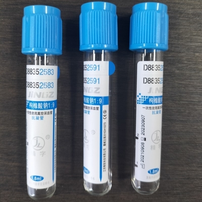 Loại chân không ống lấy mẫu máu natri citrate 9NC trong 100/hộp