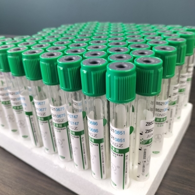 Vacuum Xét nghiệm máu Vial Lithium Heparin Tube OEM Label 100pcs Pack 1-10ml