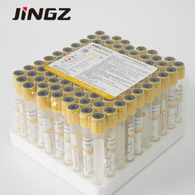 Đường ống kích hoạt đông máu Gel y tế thủy tinh / PET Vauum ống thu máu 2ml-10ml
