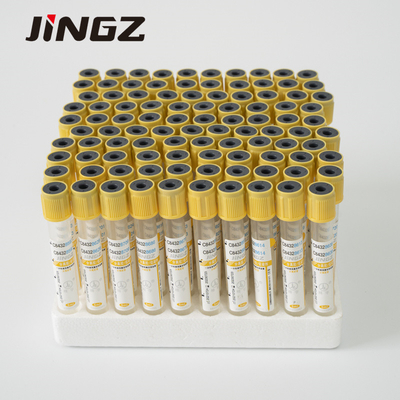 Đường ống kích hoạt đông máu Gel y tế thủy tinh / PET Vauum ống thu máu 2ml-10ml