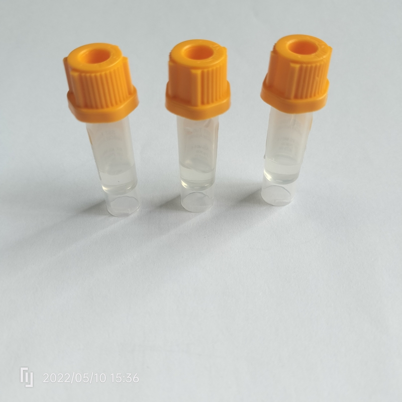 Ống lấy máu nắp vàng sinh hóa PP Ống máu tách gel 0,5ml