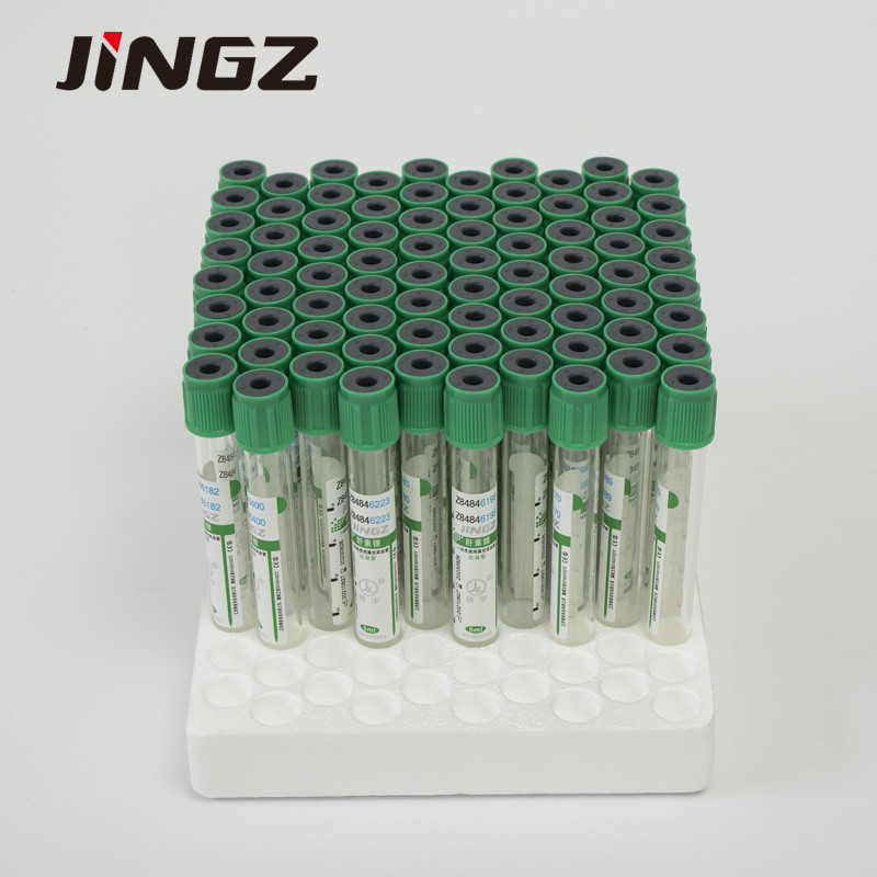 13 * 75mm Green Top Lithium Heparin Tube 4 Ml Blood Tube cho các xét nghiệm sinh hóa