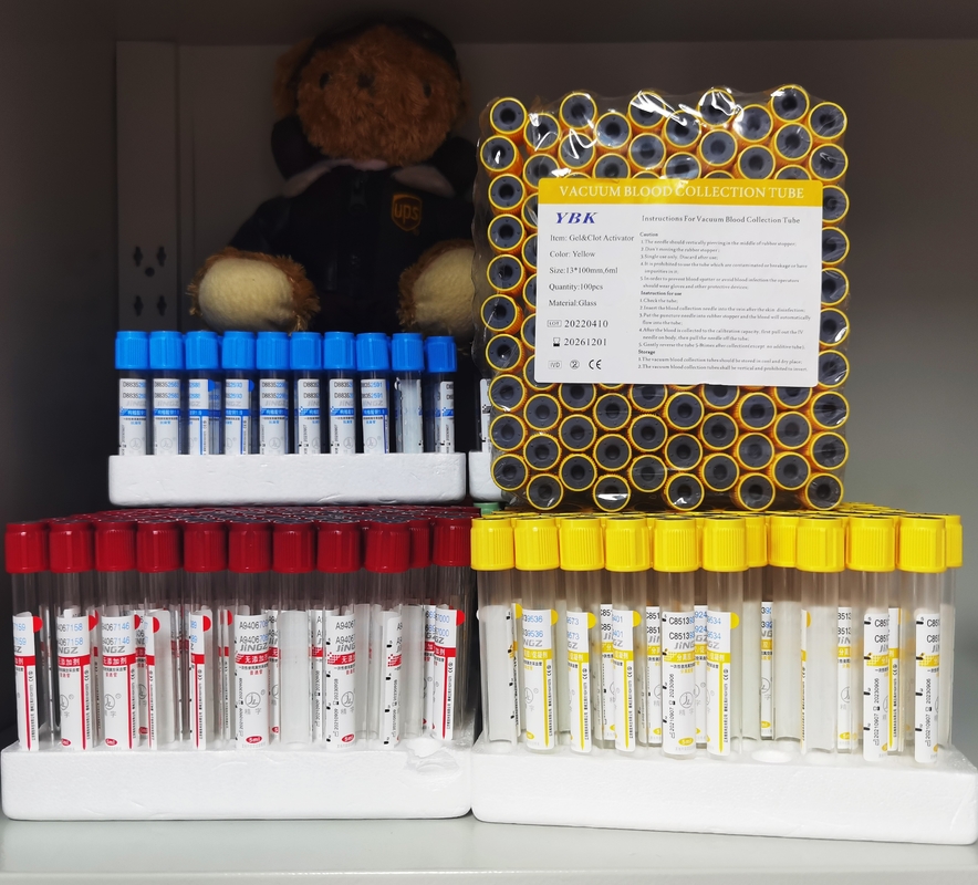 Ống lấy mẫu máu EDTA có chất kích hoạt cục máu đông / Natri Citrate / Heparin / Fluoride 2-10ml